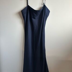 a new day Navy Slip Dress with Spaghetti Straps